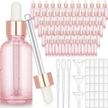 Nuogo 100 Pcs 1 oz Glass Dropper Bottles with Gold Caps - Value Pack