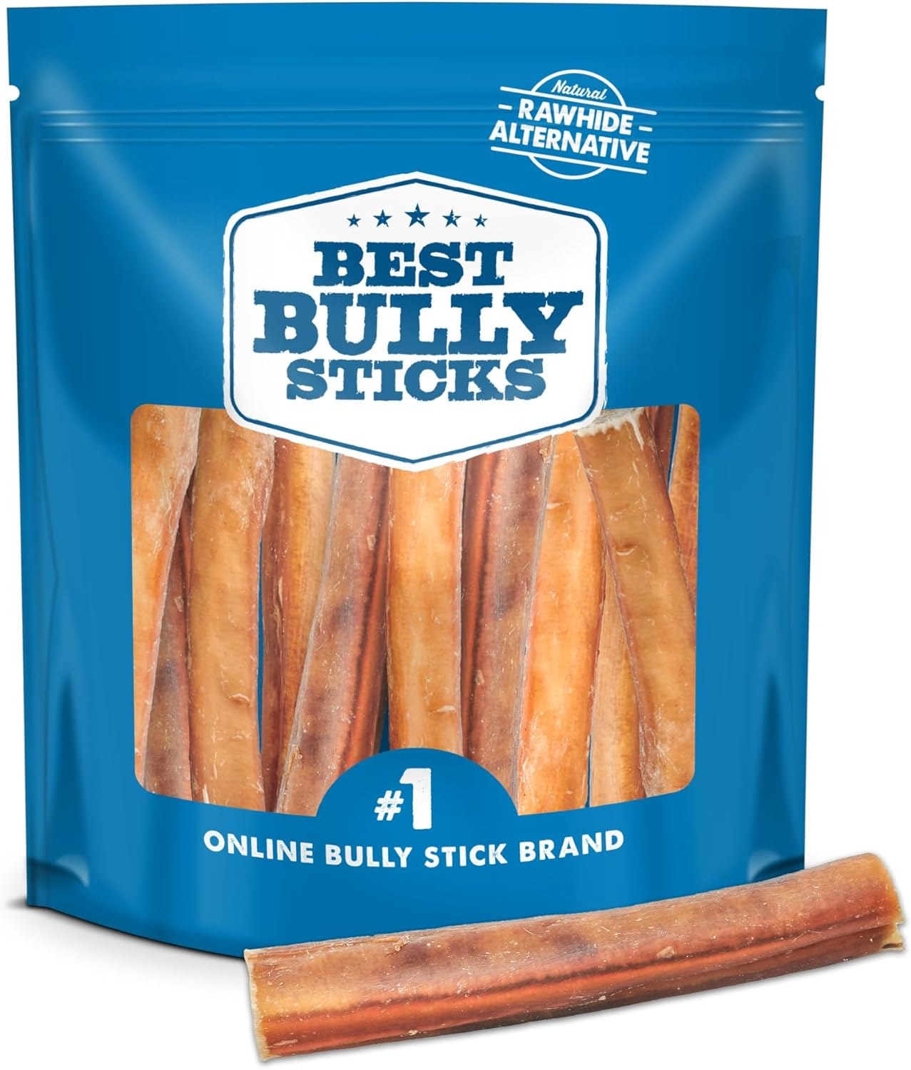 Best Bully Sticks Jumbo 6 Inch Chew Sticks for Large Dogs