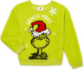 Dr. Seuss Girls Plush Woobie Pullover Sweatshirt - Cozy Holiday