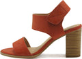 Women Open Round Toe Chunky Heel Sandals - 3in Ankle Strap Comfort