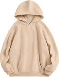 Women Oversized Fleece Hoodie Pullover - Soft Comfy Fall Top