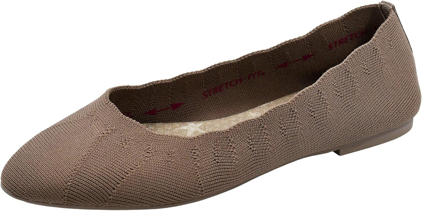 Skechers Women's Cleo Bewitch Ballet Flat for Ultimate Comfort