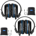 SIMOLIO IR Headphones for Car DVD System - 2 Channel Wireless Set