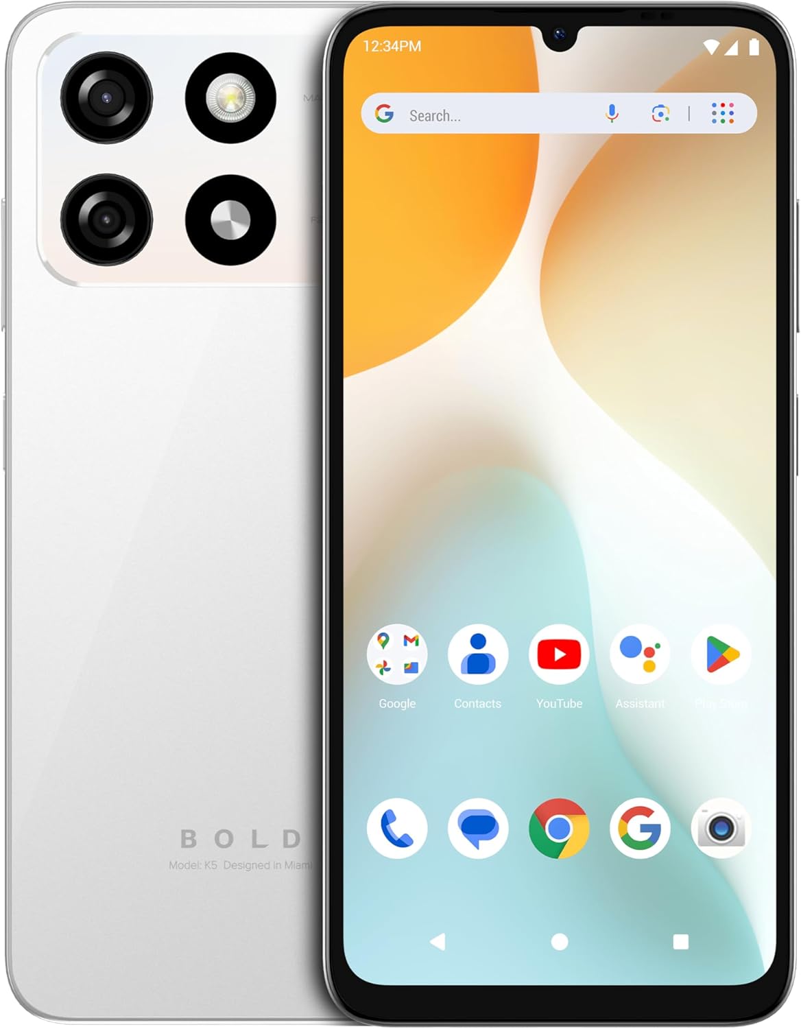 Bold K5 Unlocked Smartphone with 6.8 HD+ Infinity Display