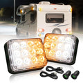 LED Emergency Warning Beacon Strobe Lights 2PCS - Portable