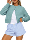 Trendy Queen Cropped Cardigan Sweater for Women (Style Y2L2)