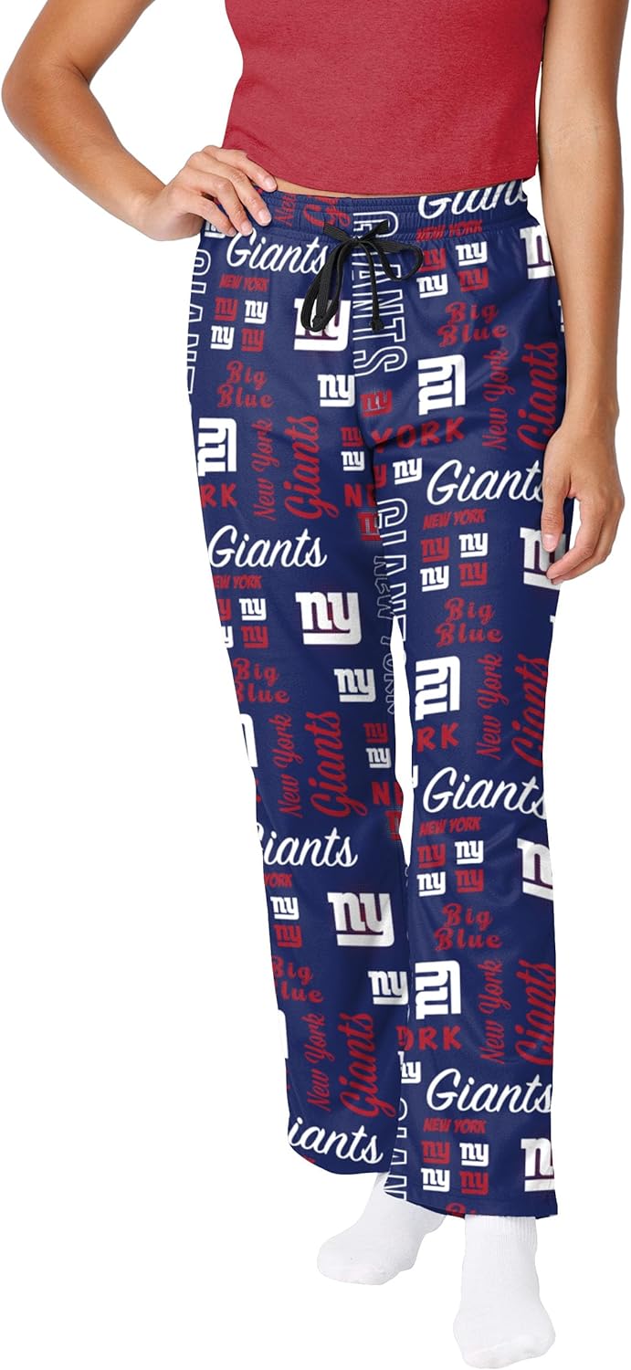 FOCO Women's NFL Team Logo Mini Print Lounge Pants for Comfort