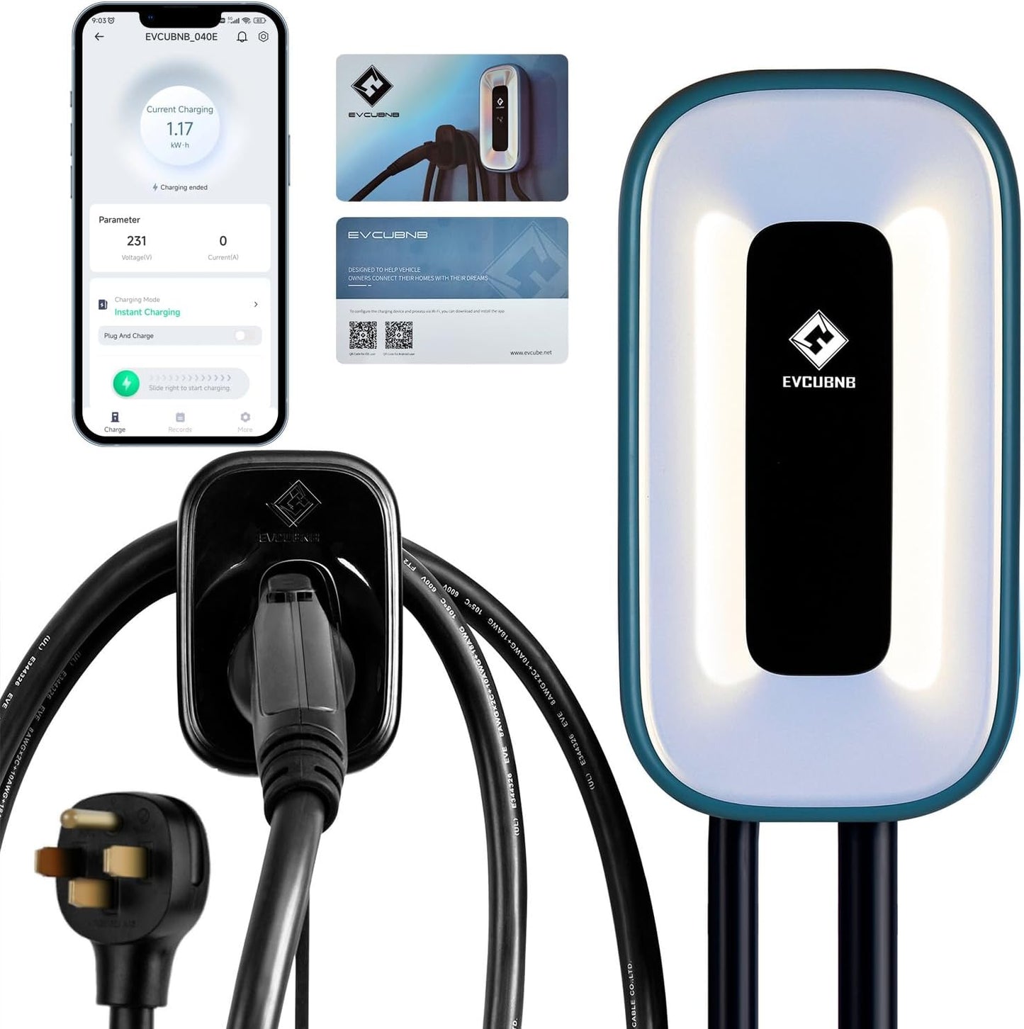 Fast Charge: 250A EV Charger Station w/ WiFi & RFID