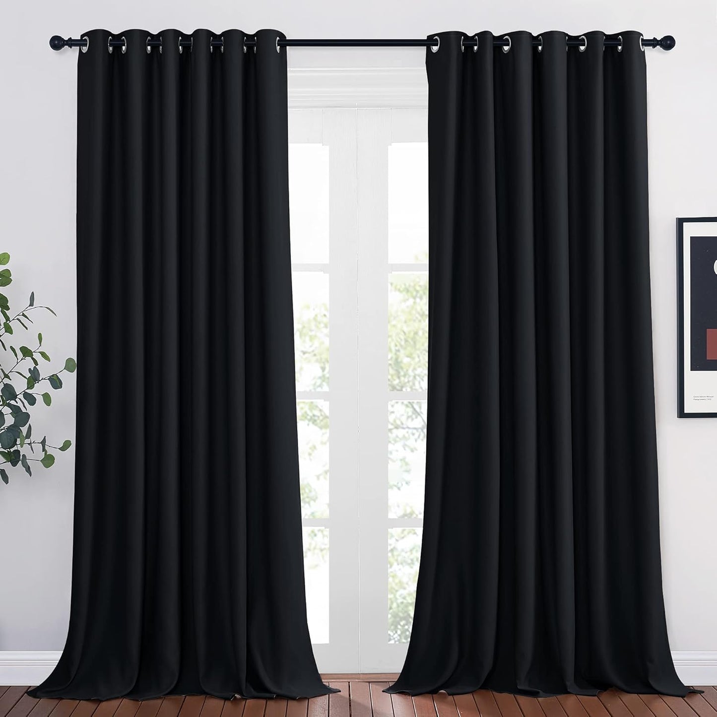 NICETOWN Black Out Curtain Panels for Elegant Home Decoration