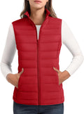 MAGCOMSEN Women's Puffer Vest Lightweight Quilted Sleeveless - Warm in