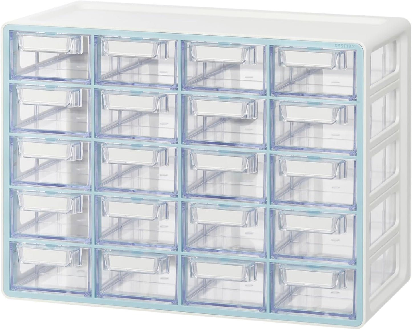 Blue Ginkgo Small 20-Drawer Cabinet for Craft and Office Storage