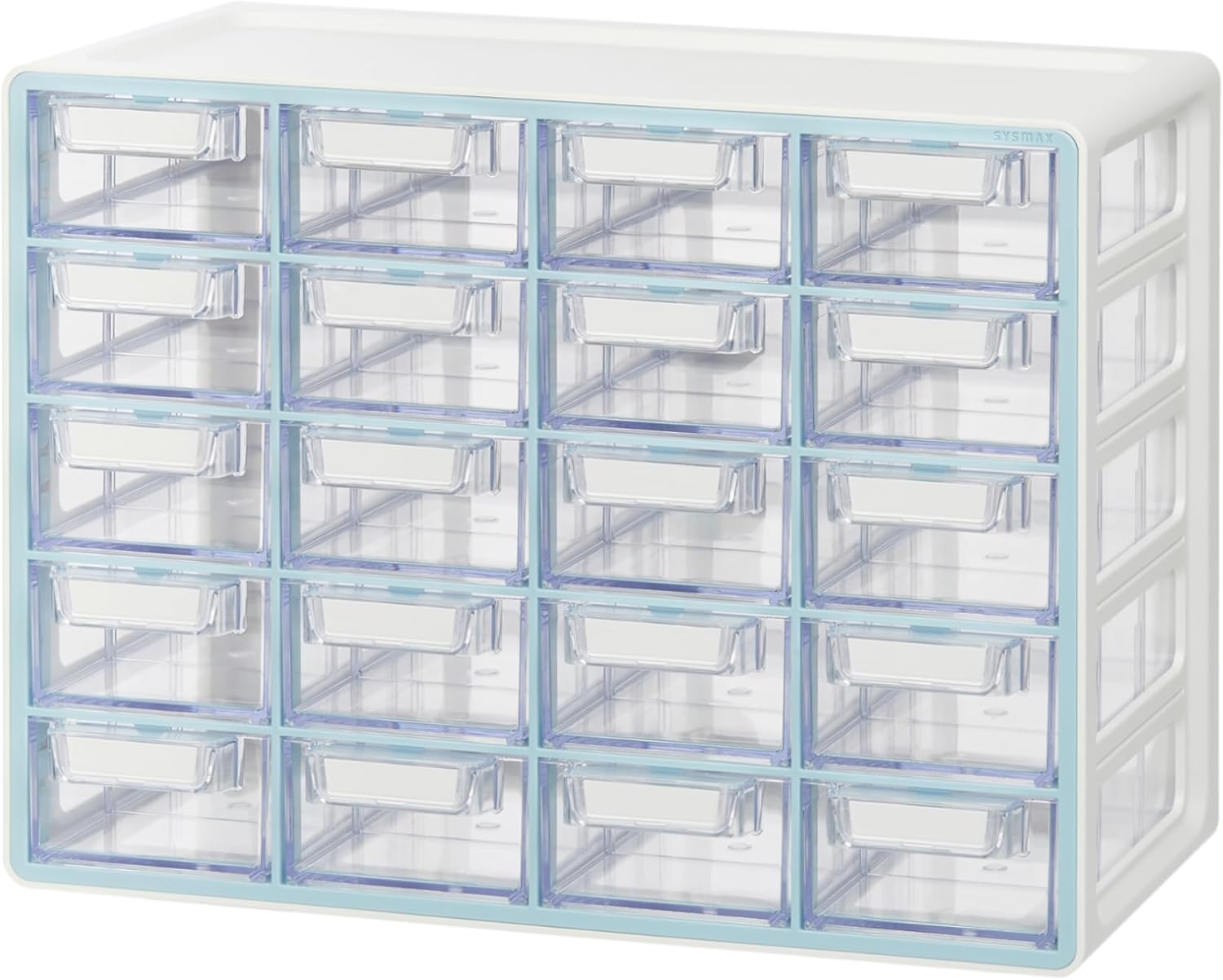 Blue Ginkgo Small 20-Drawer Cabinet for Craft and Office Storage