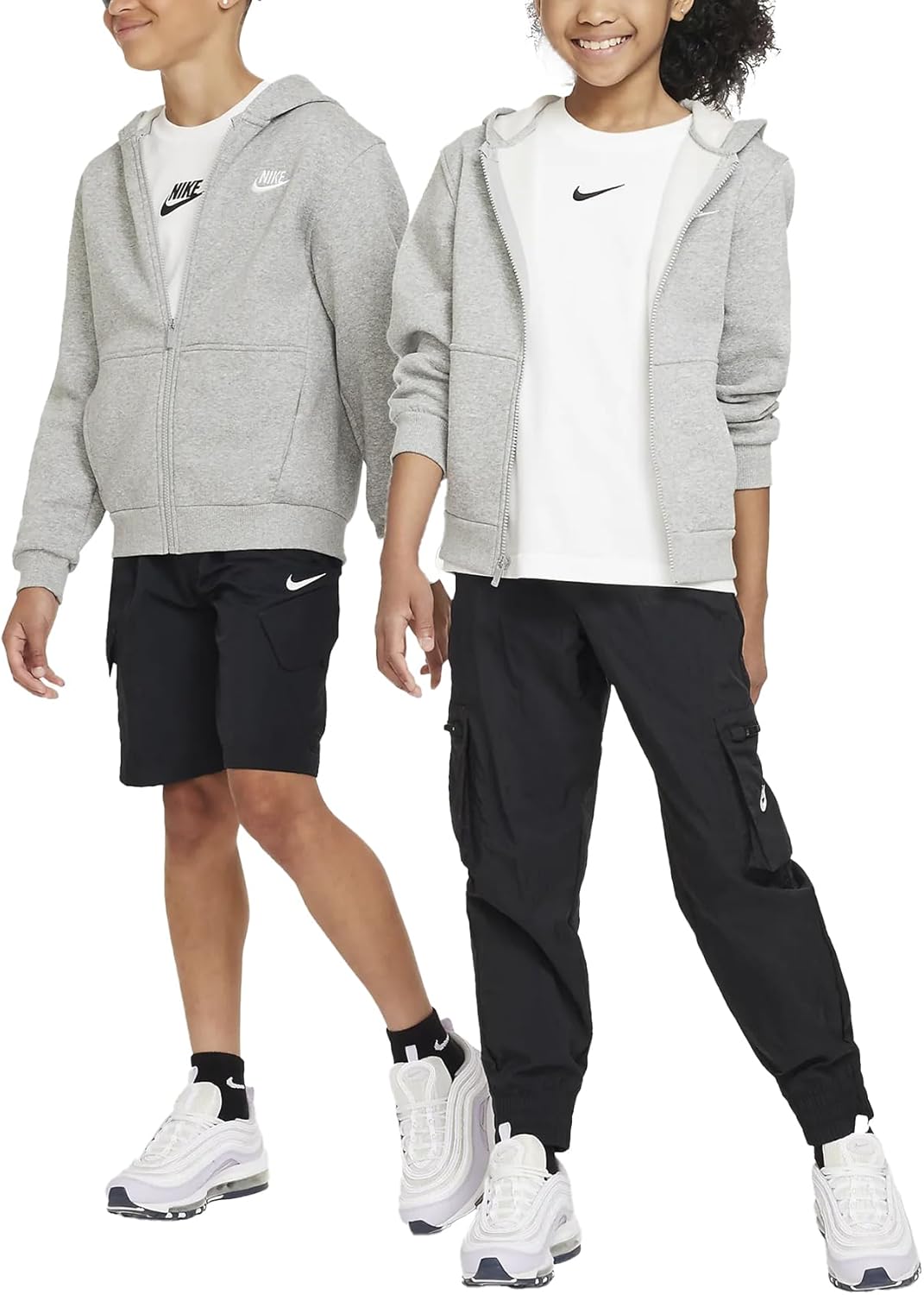 Nike Big Kids' Full-Zip Hoodie: Extended Size Medium Plus