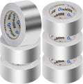6 Pack Aluminum Foil Tape Bulk 2 in x 55 yd - Heavy Duty HVAC Repair