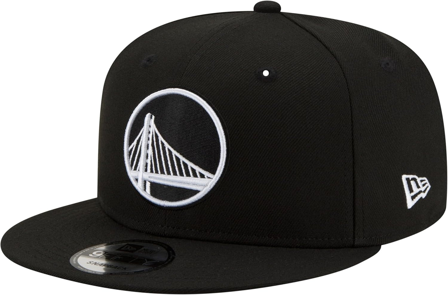 New Era NBA 9FIFTY Black White Adjustable Snapback Hat Cap