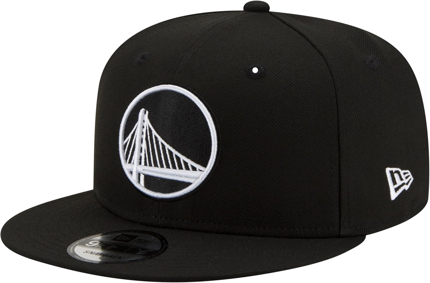 New Era NBA 9FIFTY Black White Adjustable Snapback Hat Cap