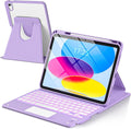 TaIYanG Touchpad Keyboard Case for iPad A16 11th/10th Gen - 7 Color