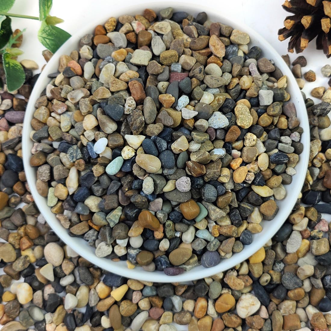 20lbs Natural River Rocks for Aquarium Gravel and Gardening