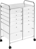 Rolling Storage Cart 12 Drawers Multipurpose Organizer - Space Saving