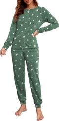 PrinStory Womens Pajama Set Long Sleeve Sleepwear - Soft (Style ZXMW)
