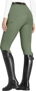 FitsT4 Sports Women's Full Seat Riding Tights - Lightweight Grip