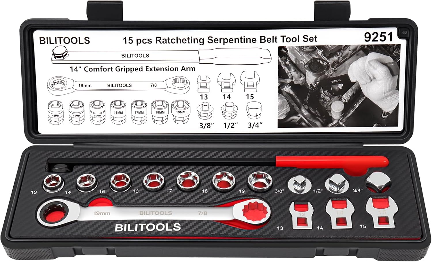 BILITOOLS 15-Piece Universal Serpentine Belt Tool Set Review