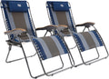 Oversized Zero Gravity Chair 350 lb Capacity - Padded Reclining Lounge