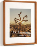 RICHFOCUS 11x14 Picture Frame - Handcrafted Natural Teak Wood