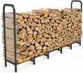 6.7ft Firewood Rack Holder Adjustable Heavy Duty Log Stacker - Stable