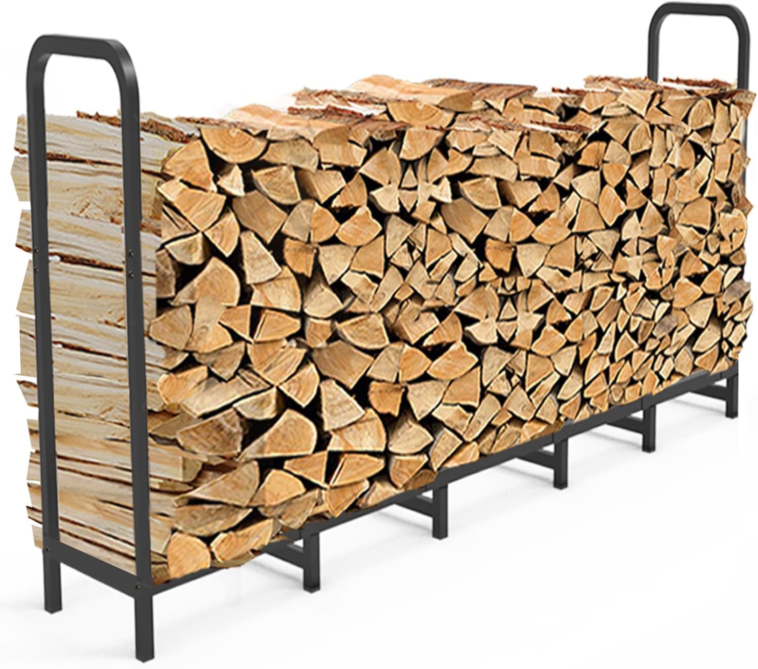 6.7ft Firewood Rack Holder for Indoor and Outdoor Use