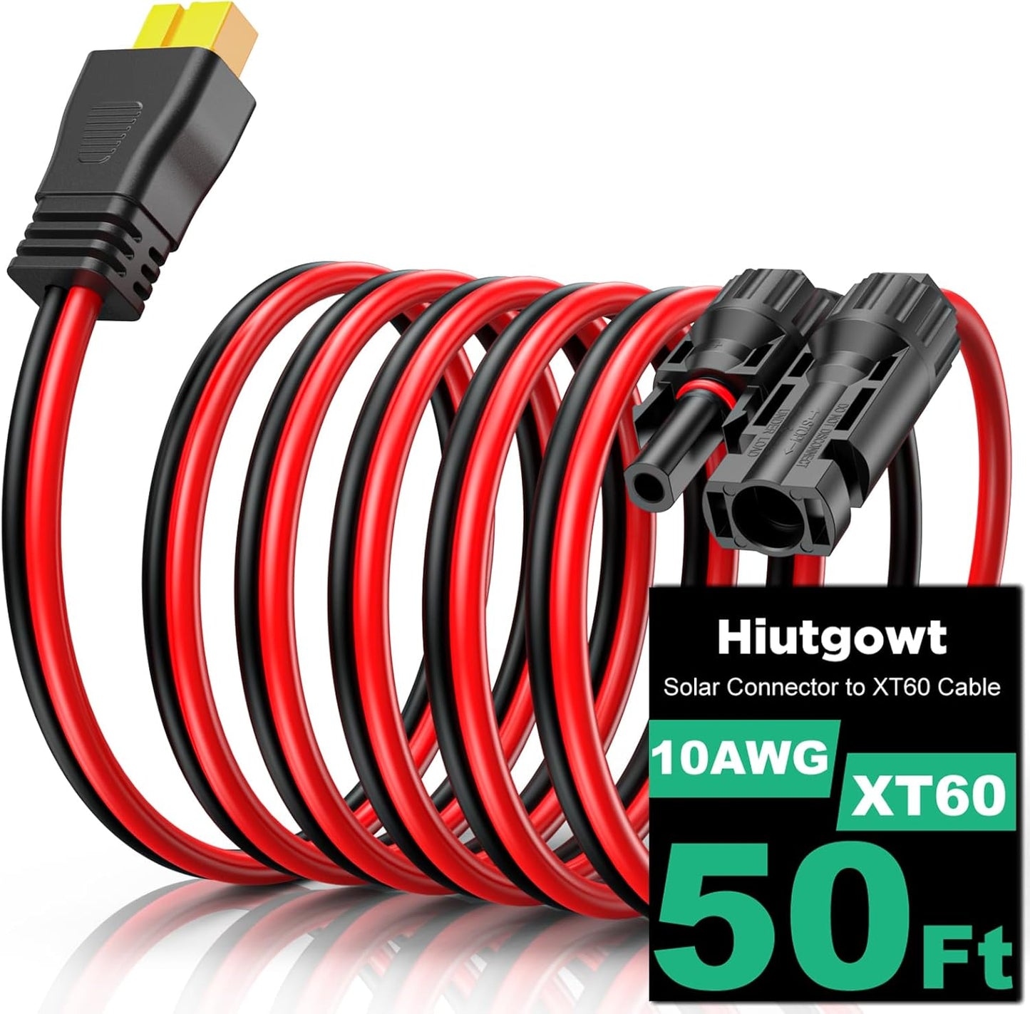 10AWG XT60 Solar Cable 50FT for Efficient Solar Charging