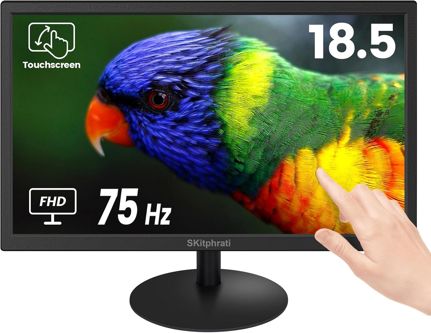 18.5 Inch Touchscreen Monitor with 10-Point Multi-Touch Display