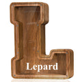 Customized Name Large Wooden Piggy Bank for Kids A-Z - Personalized