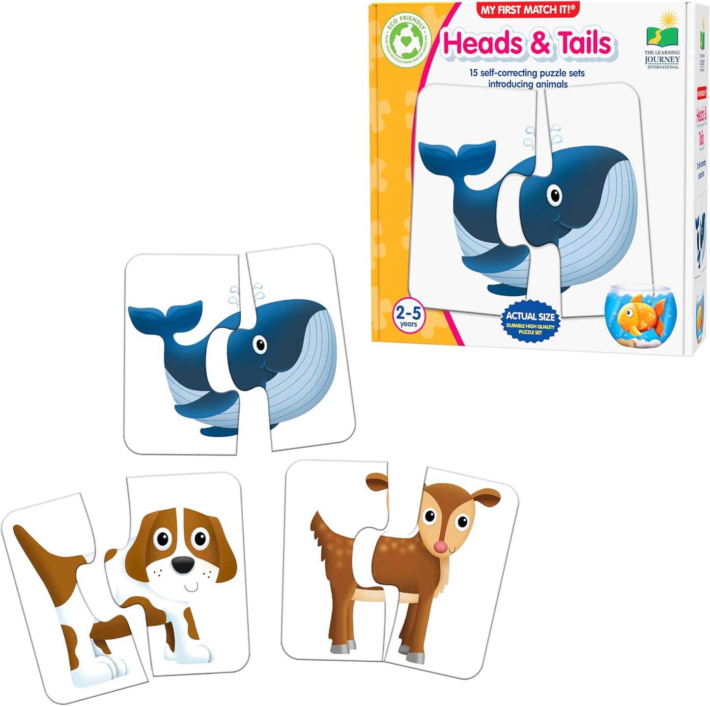 My First Match It - Head and Tails Puzzle - Toddler Learning Fun!