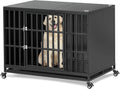 42 inch Heavy Duty Dog Crate with Self-Locking Latch - Indestructible
