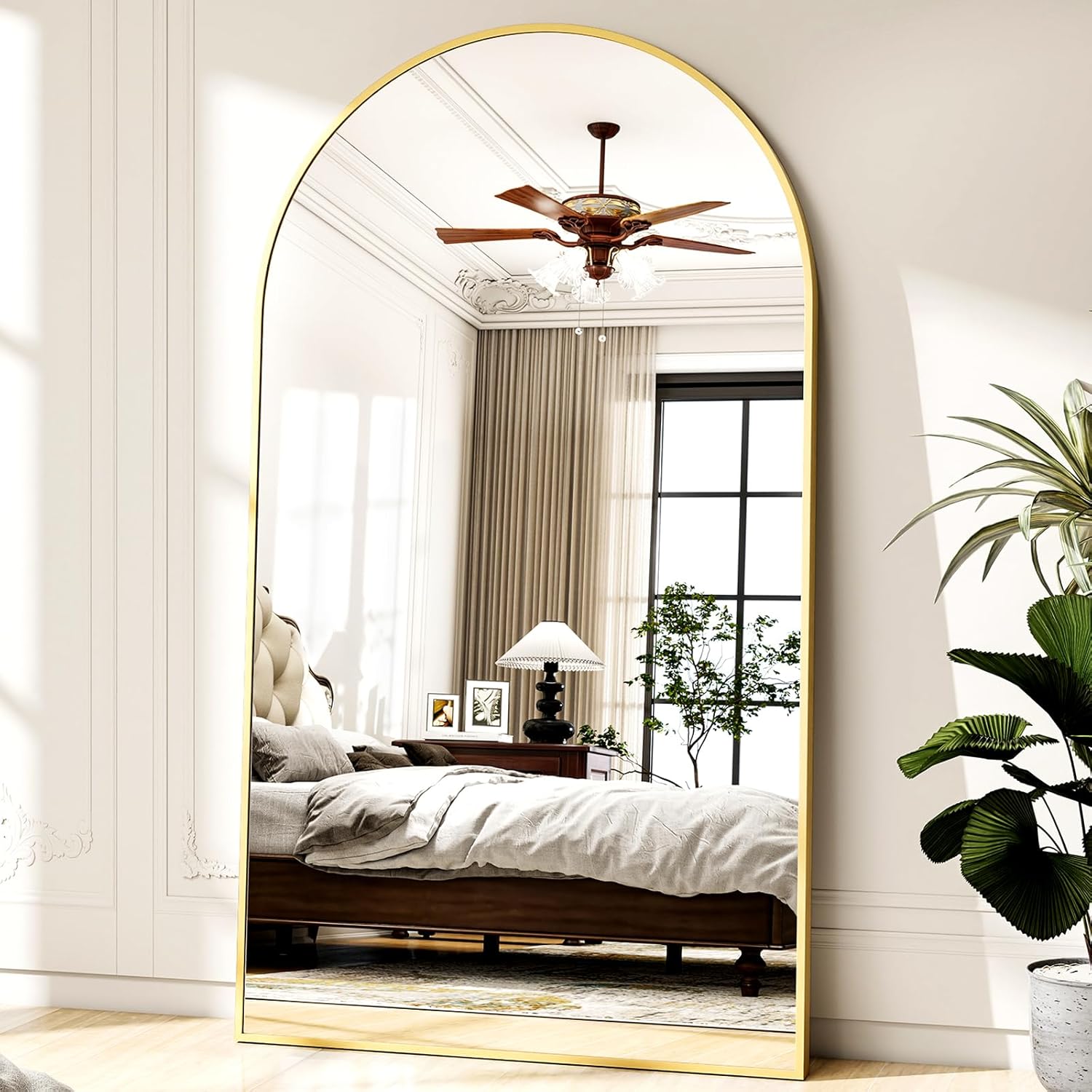 46x76 Arched Full-Length Mirror for Stylish Home Decor