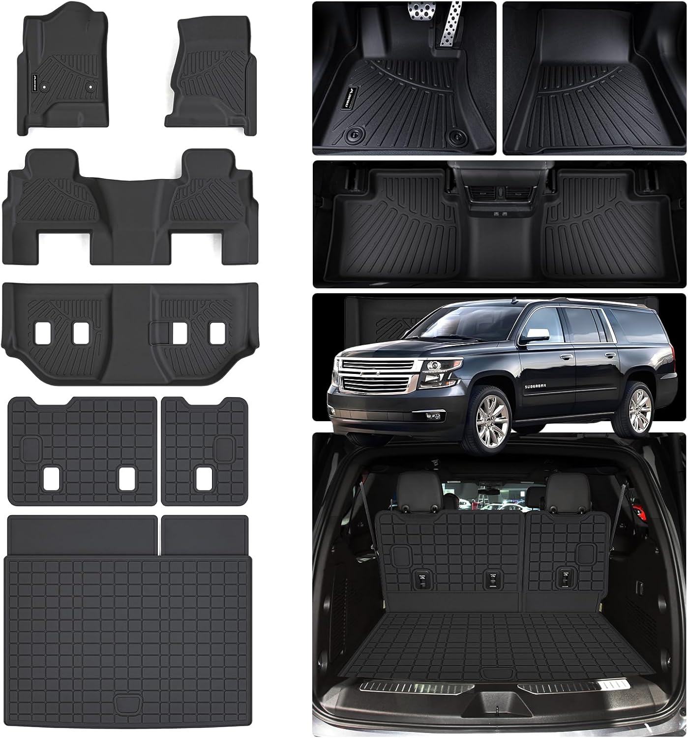 Custom Fit Floor Mats for 2015-2020 Chevy Suburban & Yukon XL