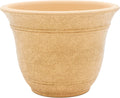 Sierra Round Self-Watering Pot 16 in - Lightweight Durable Planter