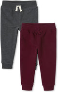 Baby Boys' Active Fleece Jogger Pants 2-Pack - Warm, Soft Fit