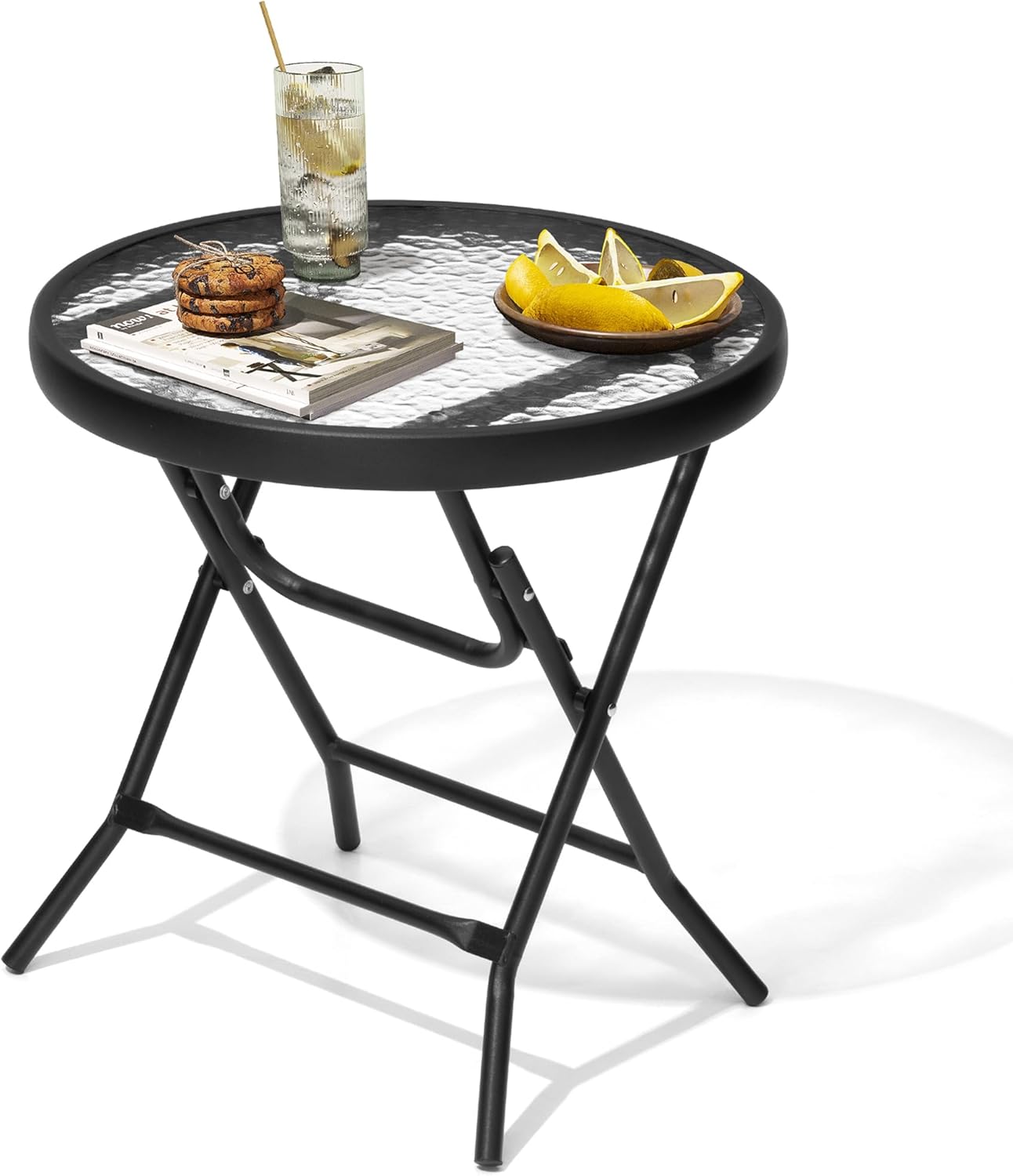 Outdoor Side Table - Small Patio End Table for All Weather