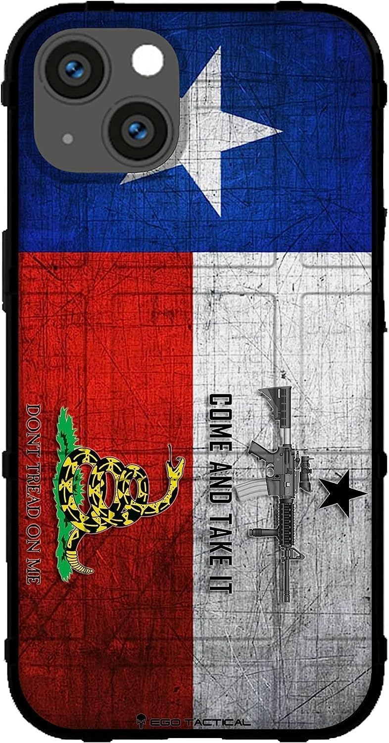 EGO TACTICAL Rugged Shield Case for iPhone 16 Plus - Texas Flag