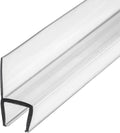 Frameless Shower Door Side Seal Strip for 1/2 in Glass - Clear 78in