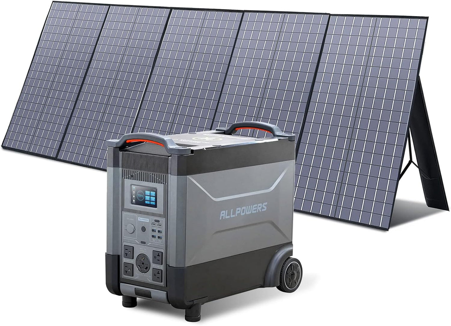 ALLPOWERS 3456Wh Portable Power Station with 400W Solar Panel - Voice Control