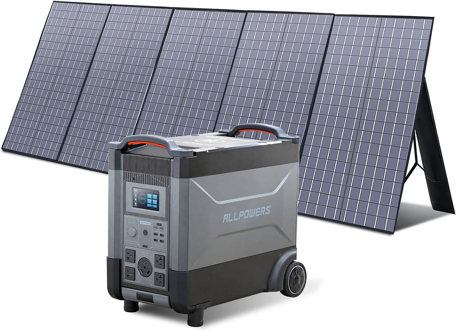 ALLPOWERS 3456Wh Portable Power Station with 400W Solar Panel - Voice Control