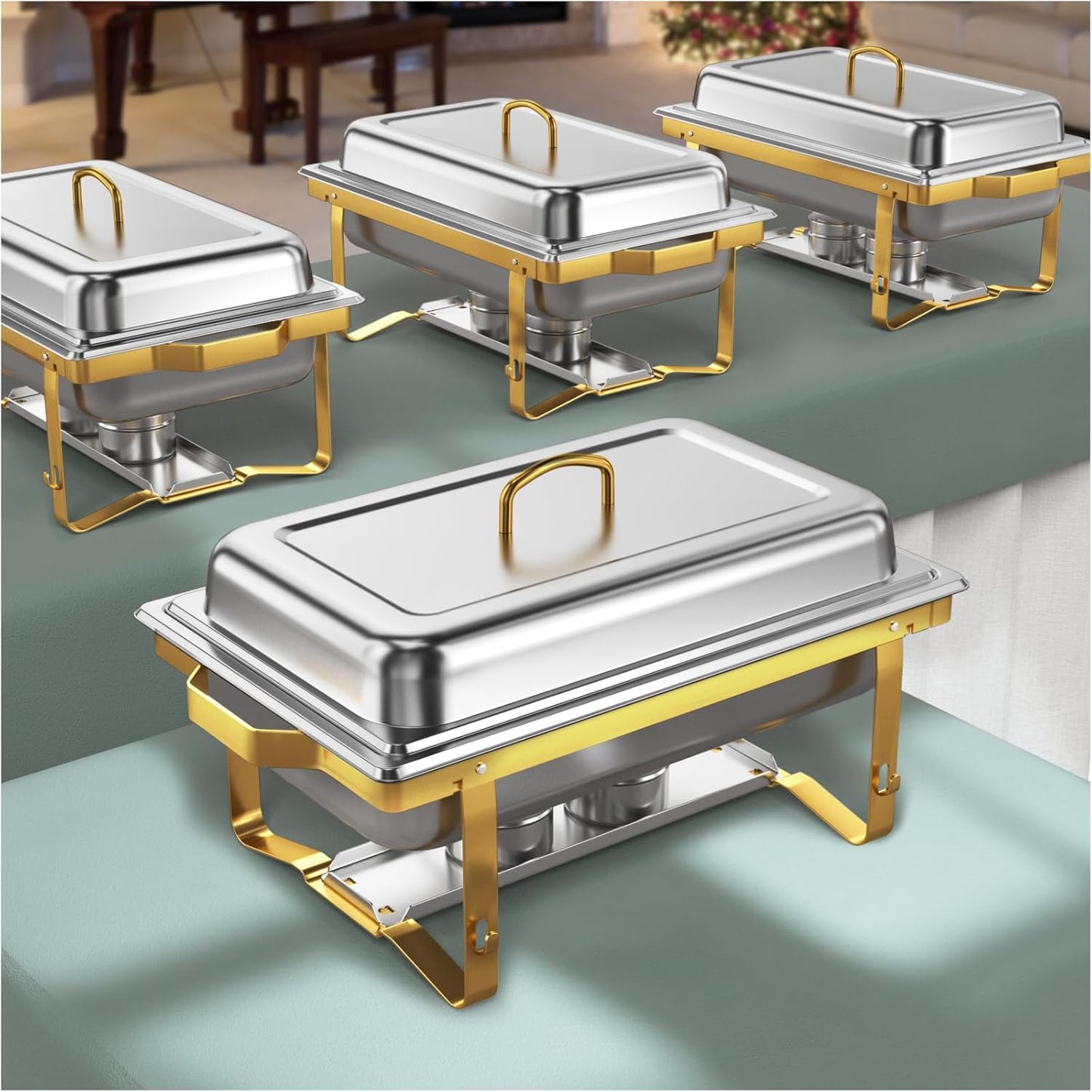9QT Chafing Dishes for Buffet Set - High Grade Stainless Steel
