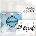 Dry Erase Boards 30pc Double Sided Lapboards - ClearWipe Coating