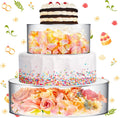 Acrylic Cake Stands Set of 2 Clear Fillable Riser - Elegant Display