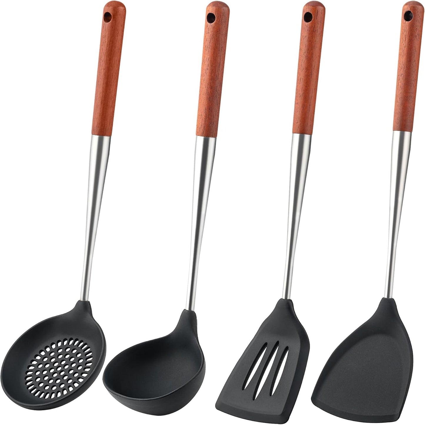 FJNATINH Silicone Spatula Set - Non Stick Cooking Utensils