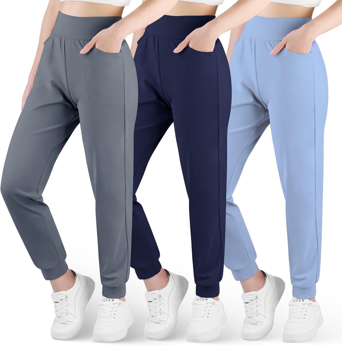 BIG ELEPHANT Girls Joggers with Pockets for Active Kids
