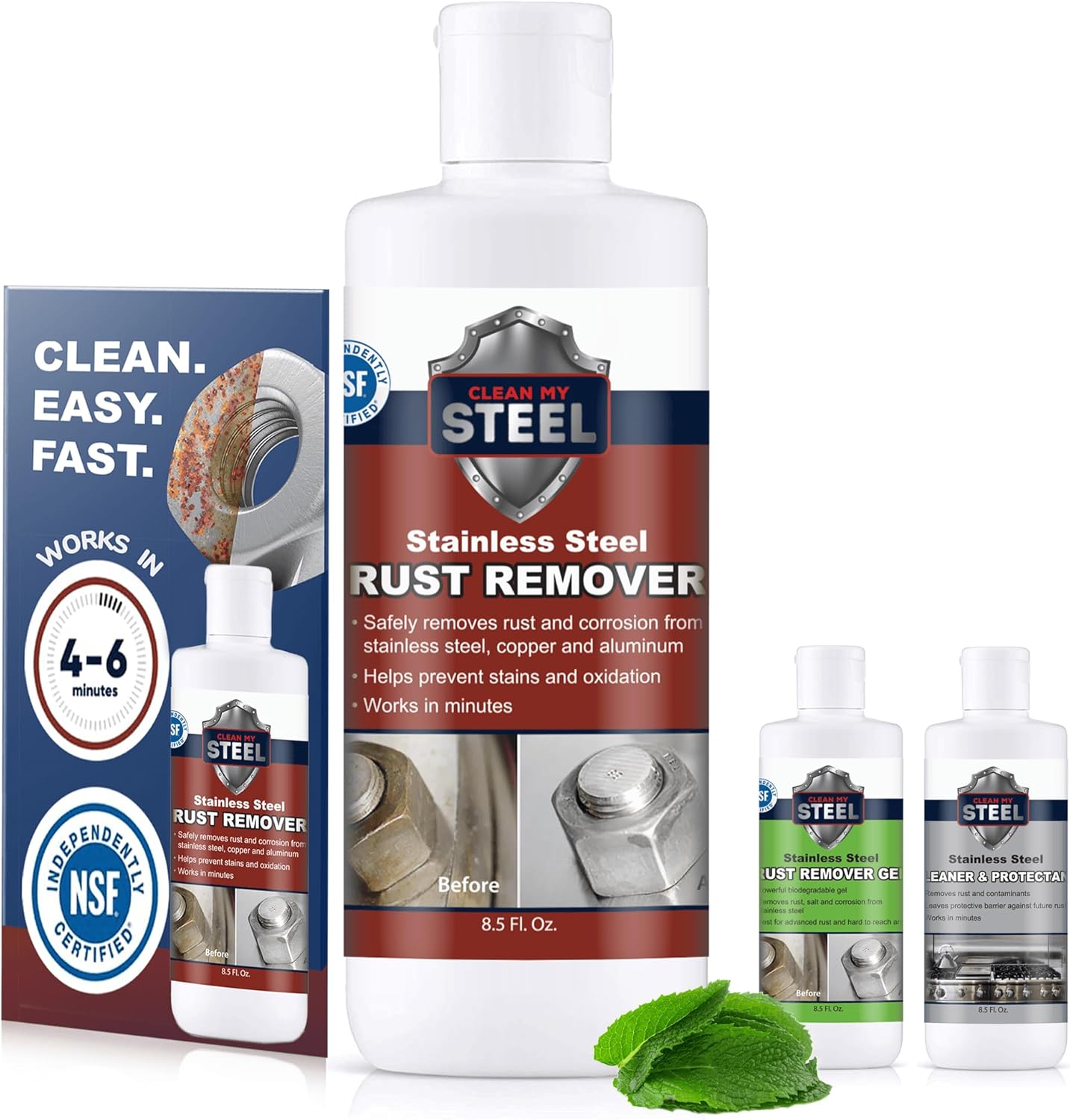Stainless Steel Rust Stain Remover for Food Areas and Appliances